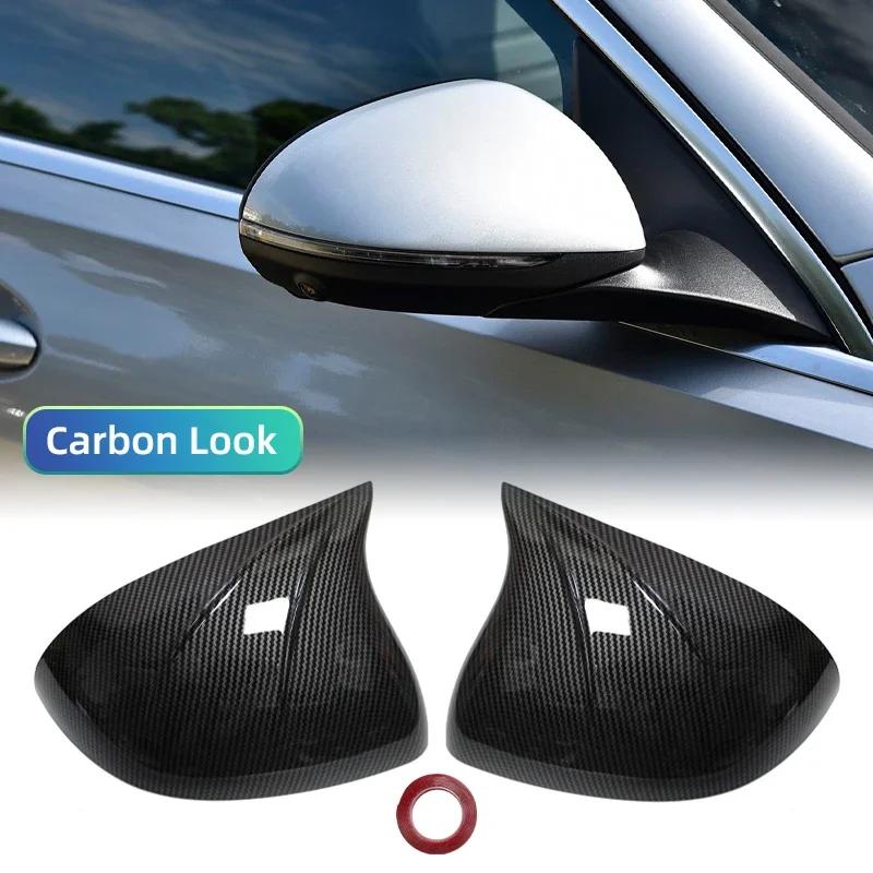 For Mercedes Benz C Class W206 2026 2026 2026 2026 Black Carbon Look Rear View Mirror Case Cover Accessories