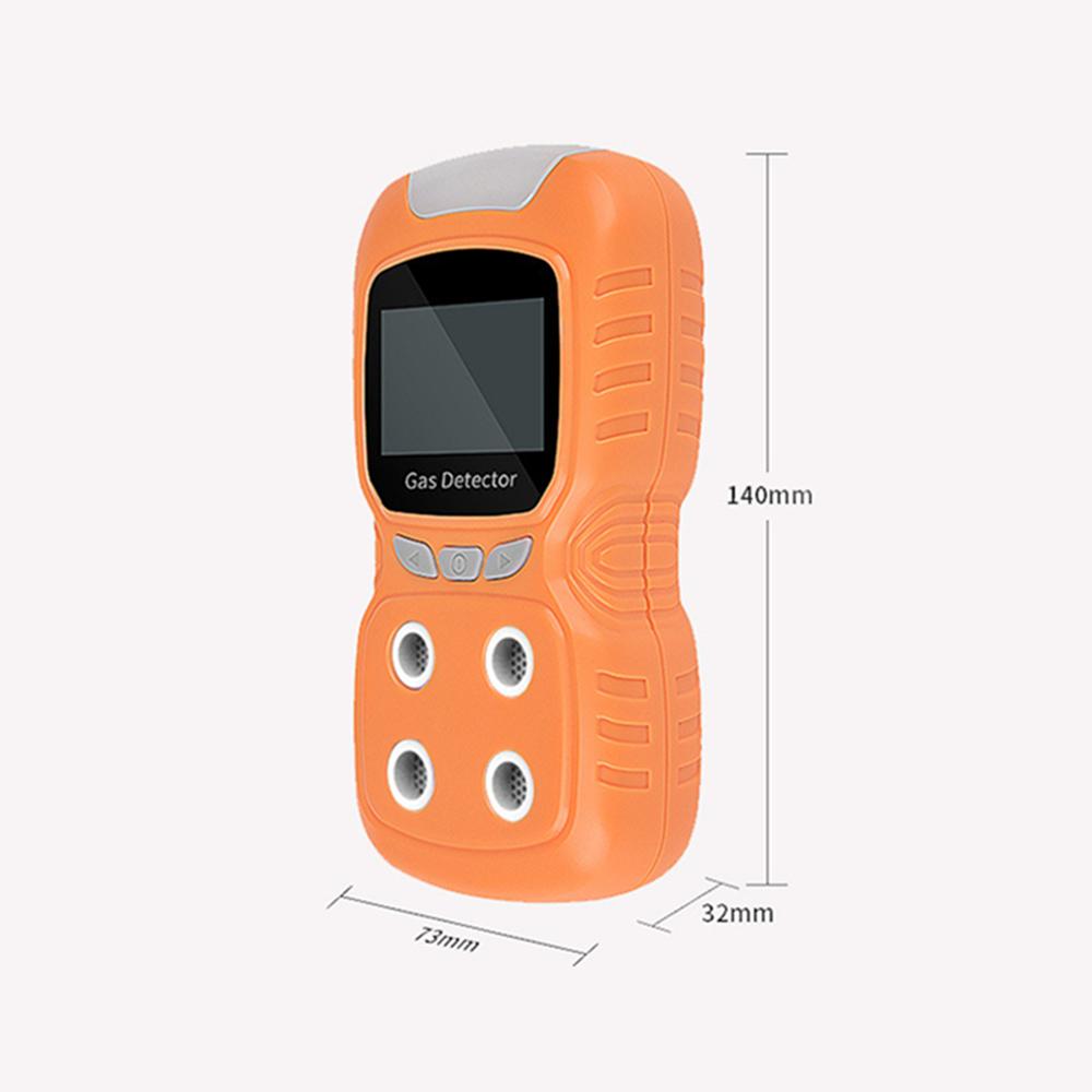 Portable Gas Detector Gas Clip 4-Gas Monitor Meter Tester Analyzer Rechargeable