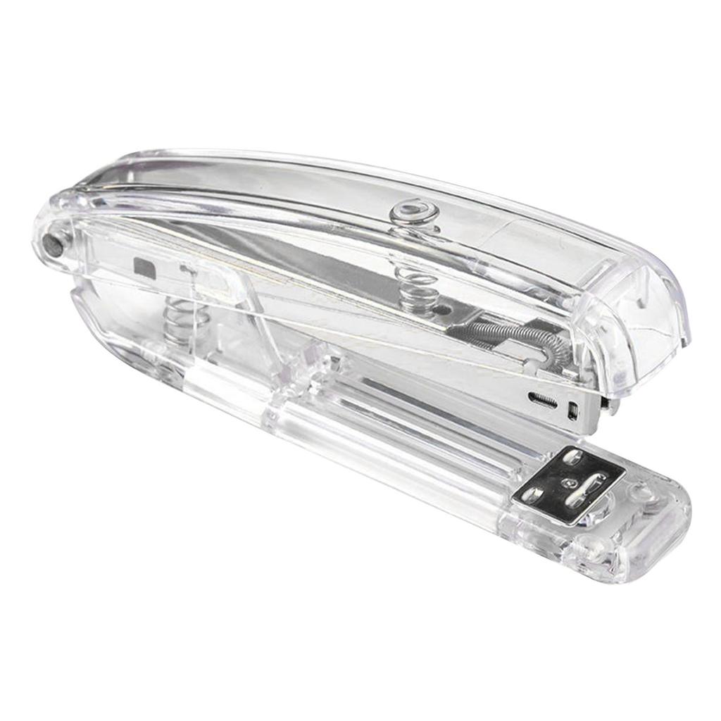 Stapler Minimalist Style Labor Saving Easy Stapling Comfortable Grip Acrylic Metal Handheld Stapler