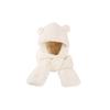Thickened Plush Scarf Hat Gloves Earmuffs Fleece Scarves Hat Novelty Bear Ear Plush Beanie  Autumn
