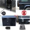 Para Land Rover Defender 90 110 130 2004-2018 Liga de Alumínio Preto Com Chave Tampa de Combustível do Carro Capa de Bloqueio Antifurto Acessórios para Carro gzpxv22
