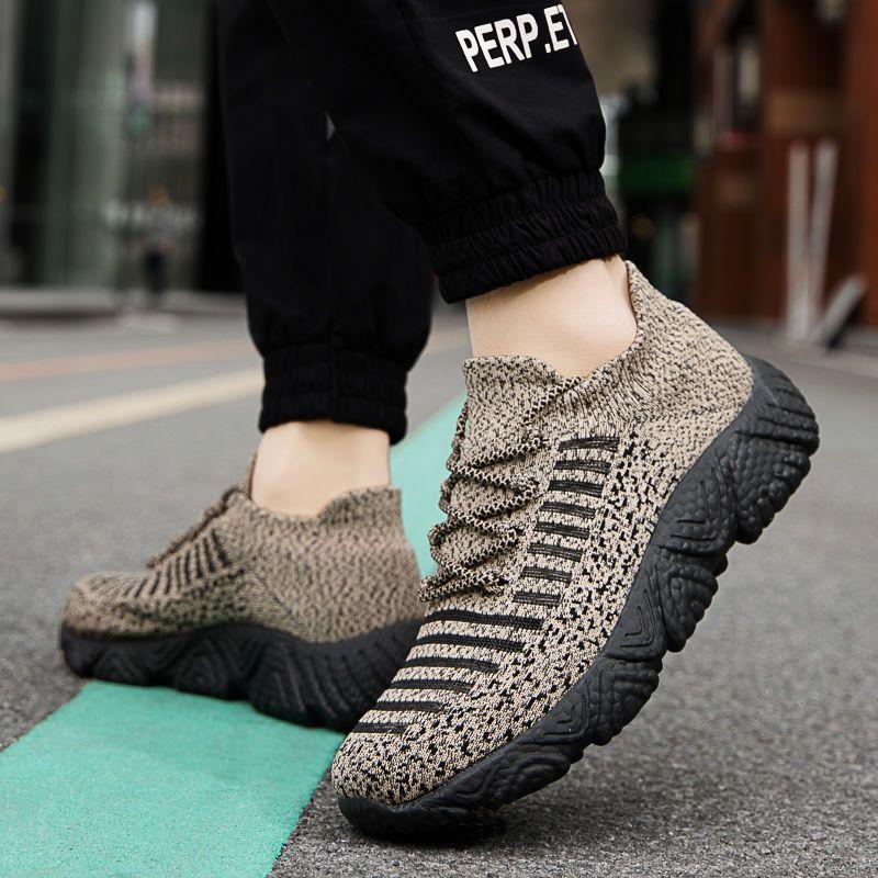 Mesh Upper Thick Platform Breathable Running Sports Shoes for Men Comfortable Walking Designer Man Casual Sneaker on Clearance