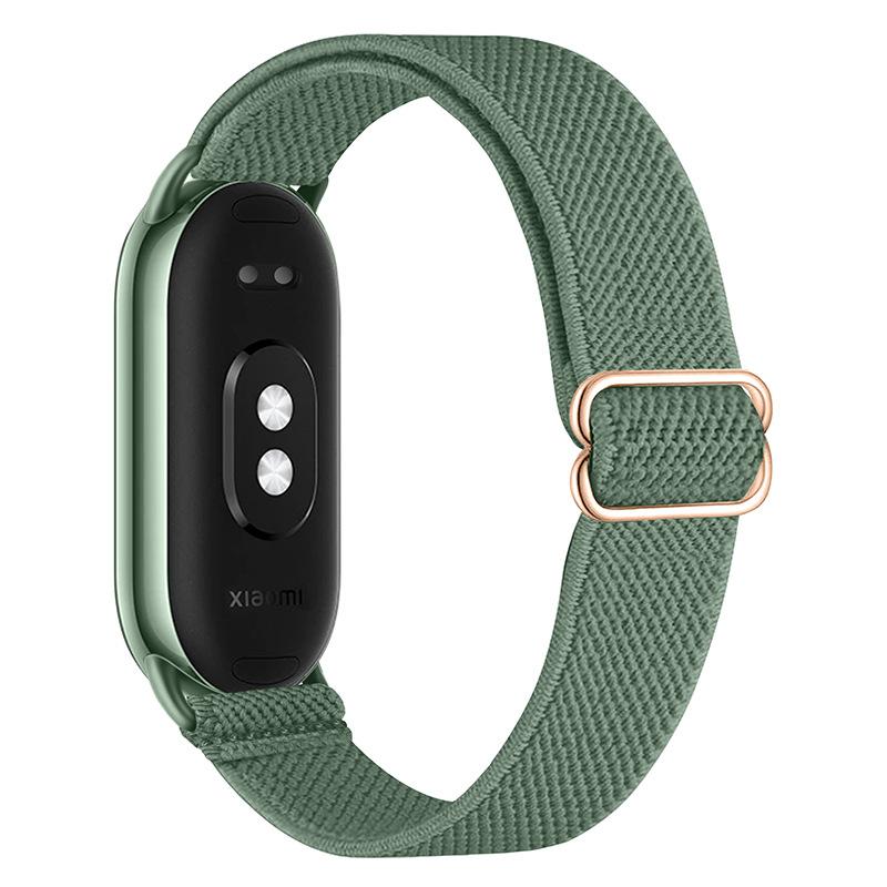 Braided Strap for Xiaomi Mi Band 8 Elastic Nylon Solo Loop Adjustable Watchbands Replacement Correa Bracelet for Miband 10/9/8