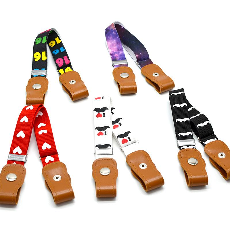 Children'S Elastic Buckle Belt, Kindergarten Baby Anti-Pants Fall Off The Right Buckle, Boys And Girls Belt