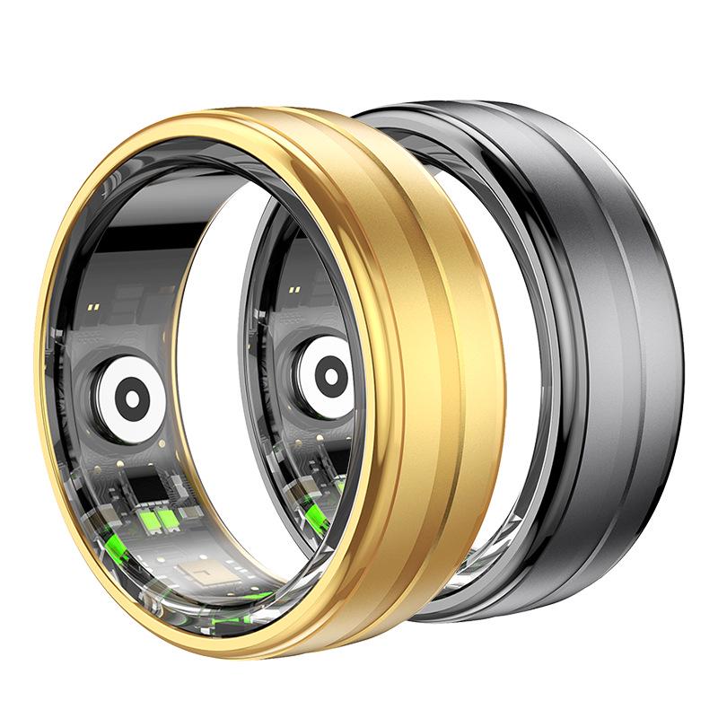 QRING R06 Smart Ring: Sleep, Stress, and Blood Oxygen Monitor with Sport Charging Case.