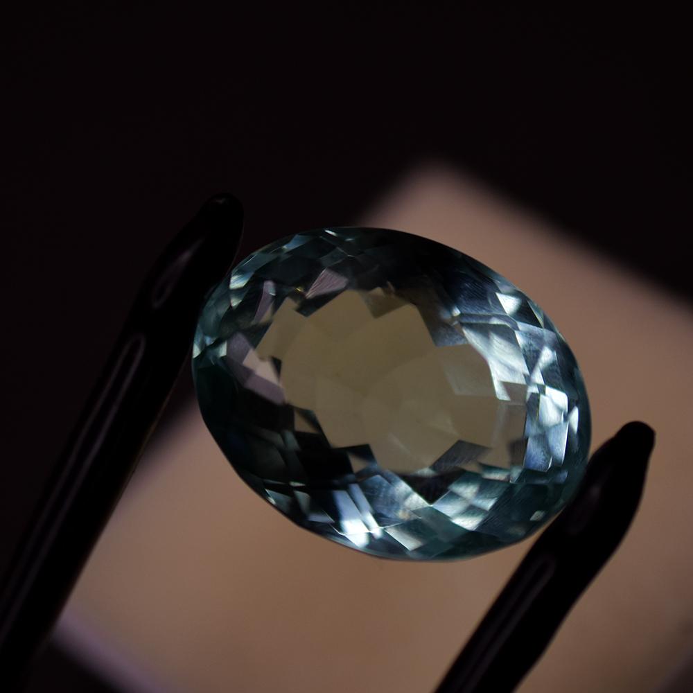 AAA++ Natural Aquamarine 53.90 Ct Oval Enhance Ring Size Certified Gemstone My-671-k