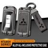 Auto Zinklegierung Schlüssel Etui Tasche Metall Schlüsselhülle für Mitsubishi Outlander Pajero Lancer EX Evolution X Ralliart Asx L200 Triton Colt