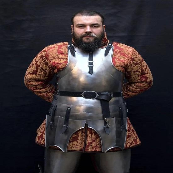 

Handcrafted 15th Century Medieval Cuirass Half Body Armor Suit, Medieval Knight Armor Cosplay Black Armor, Reenactment gift item.
