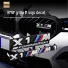 Adatto per BMW Serie M: M5, Serie 3, X3M, X5M, M2, XM, M4, M6, X7M Emblema Griglia, Decalcomanie Sportive (Nero)