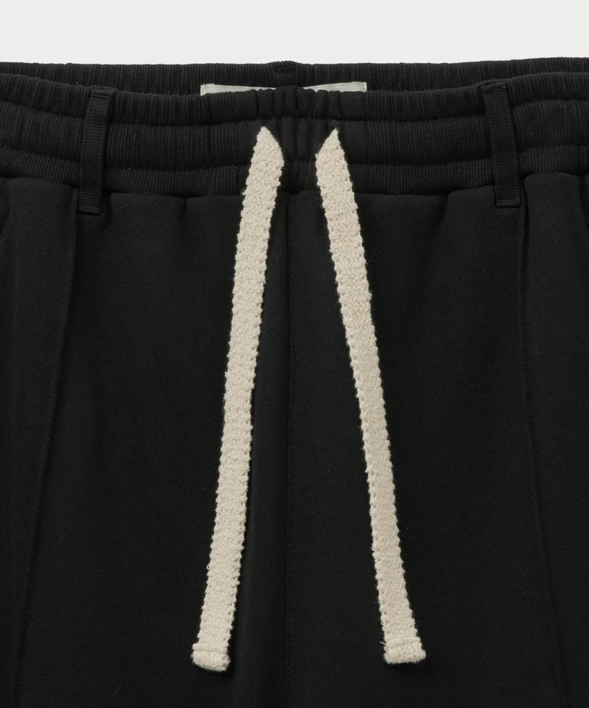 Seteo Cotton Elastic Waist Sweatpants Palette Black