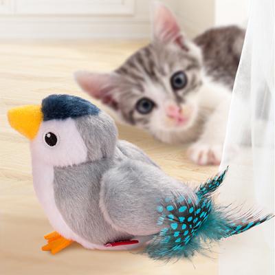 Pet Sounding Toy Cat Ulevuje od nudy a radosti ze sebe Artefakt Funny Cat Stick Plyšová hračka pro kočky Cvrlikání ptáka