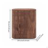 Trash woodgrainGrain Can with Lid Narrow Rectangular Waste Bin for Lavatory, Office, Kitchen