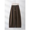 Women Curved Wide Leg Sweatpants Loose Straight Casual Pants Autumn Winter Slimming