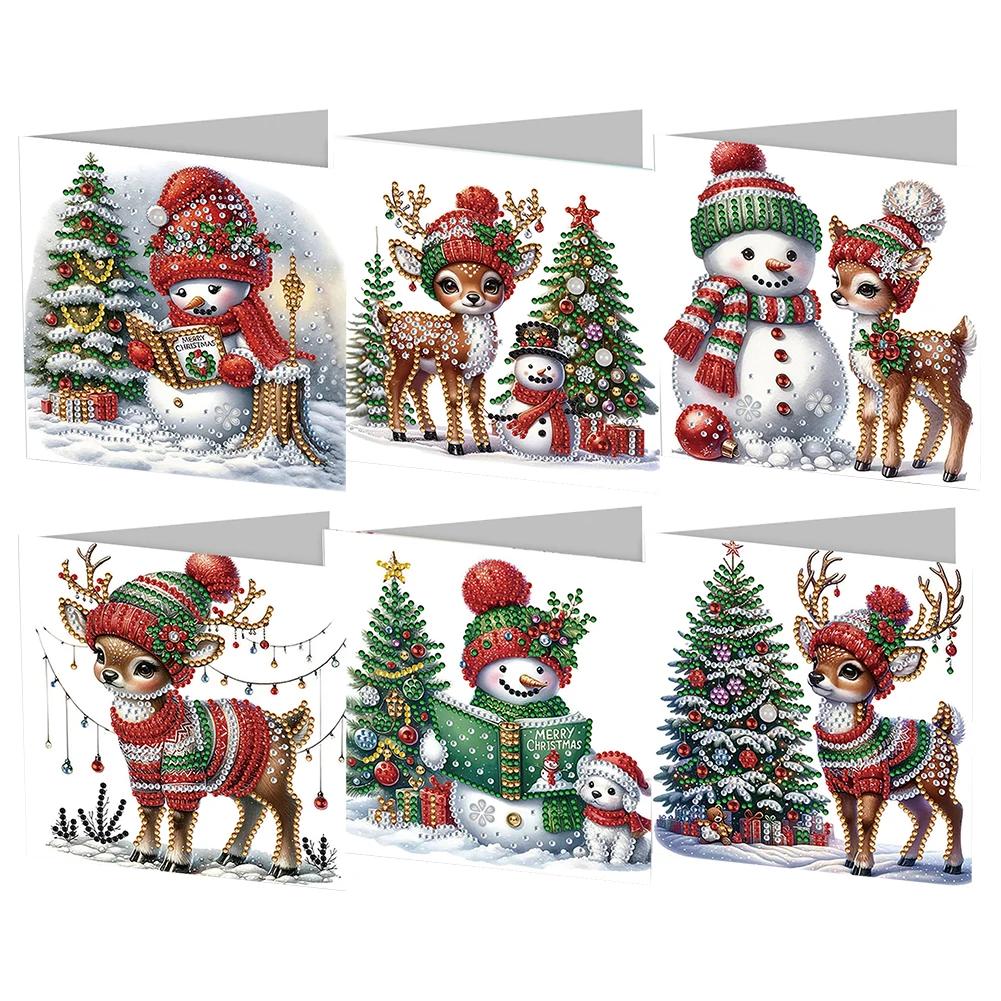 Diamond Painting Christmas Cards Diamond Painting Greeting Cards DIY Diamond Art Cards Arts Crafts for Birthday Thanksgiving Day