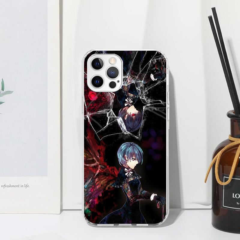 

G-Ghoul Tokyo Touka Kirishima Phone Case For Iphone 17 Air 16 15 Plus 16E 14 Pro Max 13 Mini 12 11 7 8 SE Fundas Soft Back Cover iPhone 13 Mini