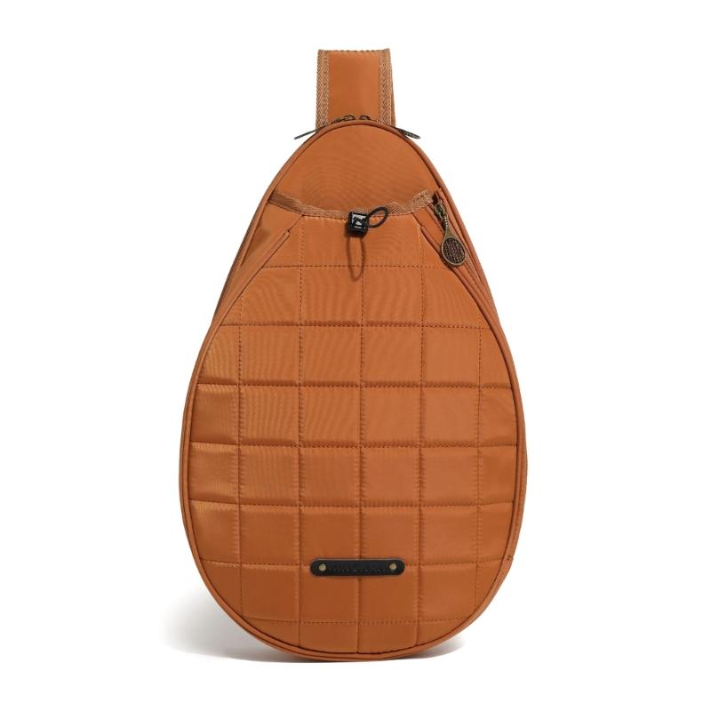 Water Resistant Slings Bags For Tennis Paddles And Pickleballs Racket, Chest Bag Adjustable Shoulder Strap Sports Purse
