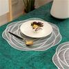 Nordic Style Rose Tableware Pad Placemat Table Mat Flower Heat Insulation Non-Slip Simple Placemats Disc Coaster Placemat