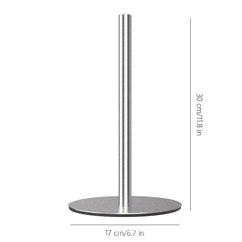 Stainless Steel Vertical Desktop Tissue and Toilet Paper Holder for Hotel Kitchen