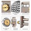 Stainless Steel Exterior Door Lock Copper Hook Dead Bolt Mortise Keyed Lock Multiple Insurance High Strength Steel