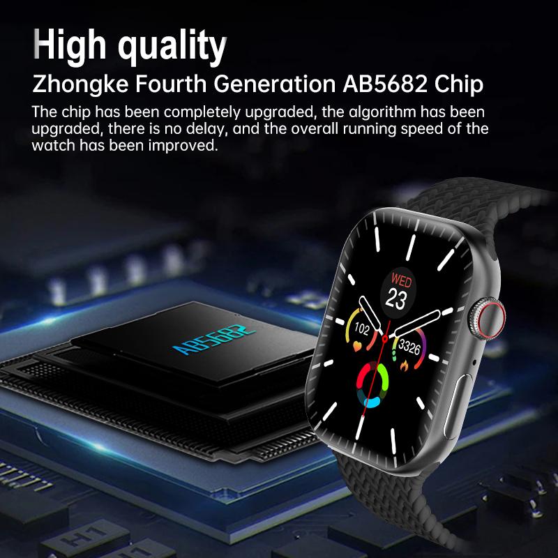 IWO Series 10 Smart Watch 2.01 Inch Wireless Charging Heart Rate Men Women Fitness Tracker Sport Smartwatch For IOS Android