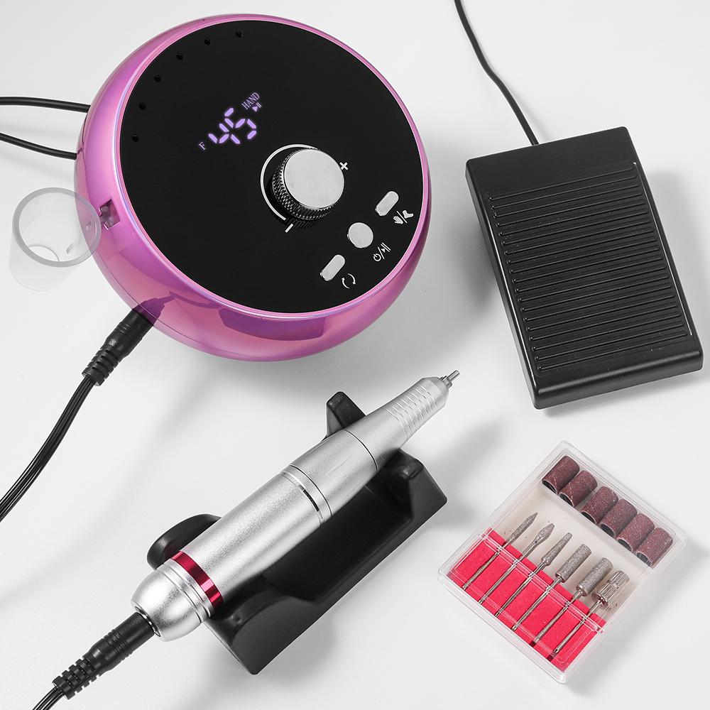 45000RPM Electric Nail Machine Nail Drill Professional Manicure Machine With Brushless Motor Nail Grinding Machine Set Nail Polishing Equipment