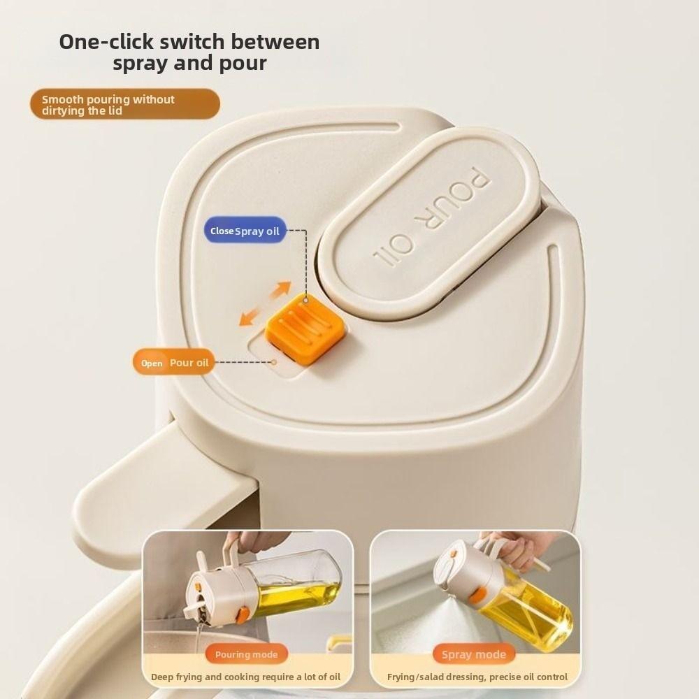 2in1 Oil Spray Bottle Food Grade Oil Dispenser New Oil Sprayer  Picnic