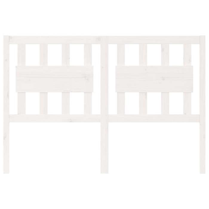 VidaXL Tête de lit Blanc 125,5x4x100 cm Bois massif de pin 818561