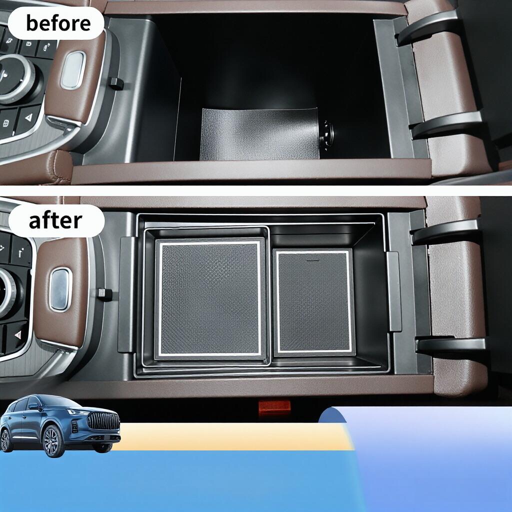 Armrest Box Storage Box For Chery Tiggo 7 CSH Pro PHEV For Ebro S700 PHEV Car Central Armrest Storage Box Content Center Console