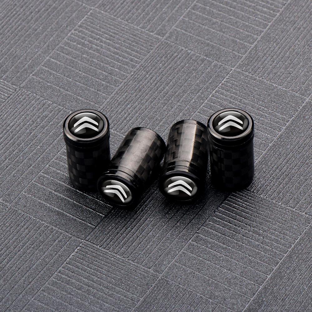 4Pcs Metal Alloy Car Tire Caps For Citroen C4 C3 C2 DS Celysee Picasso For Cars Motorcycles Bicycle Cover Dustproof Accessories
