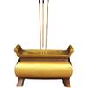 Burner Brass Household Offering Antique Style Living Room Indoor Incense Holder Rectangular Four-Legged Tripod Buddha Of