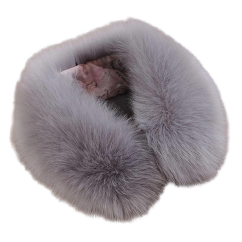 Luxurious Artificial Furs Neck Warmer For Winter Soft Thermally Scarf Fashionable Necks Wrap for Running Cycling