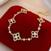 Zirkon hohle Schachbrettblume Auszieharmband leichter Luxus High-End-Armband Mode vielseitiges Temperament Schmuck Großhandel