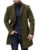 Men's British Style Wool Trench Coat - Mid-Length, Thick, Multiple Colors & Sizes (Autumn/Winter)