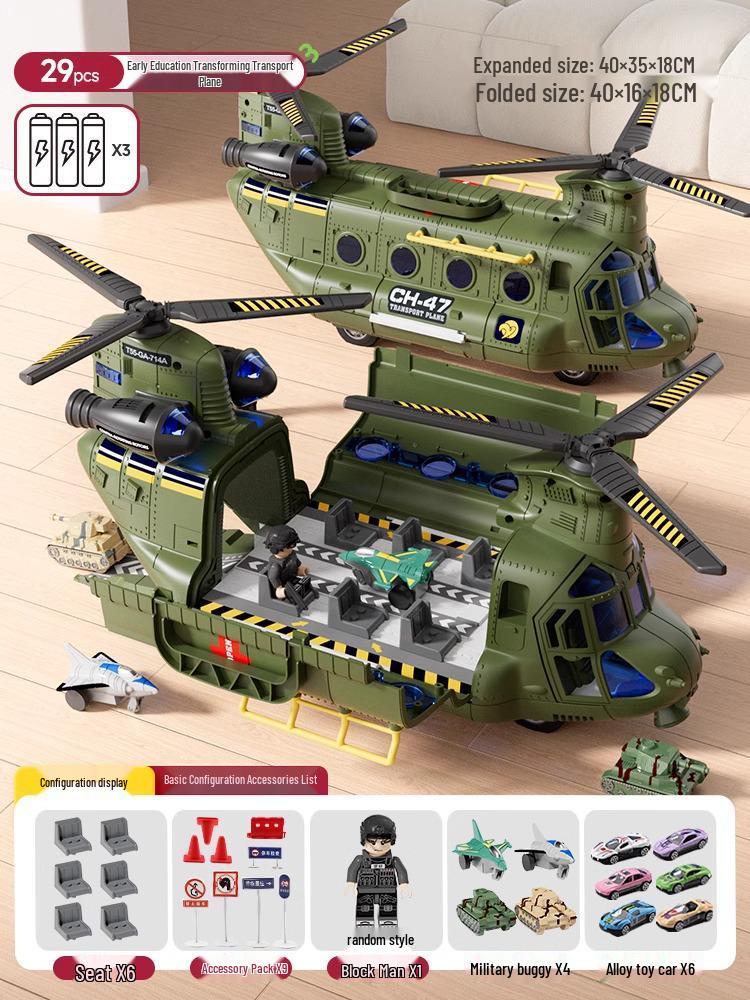 

Очень большой игрушечный самолет: Ударопрочная инерционная машинка из сплава для детей 3-6 лет - Идеальный подарок на день рождения для мальчиков