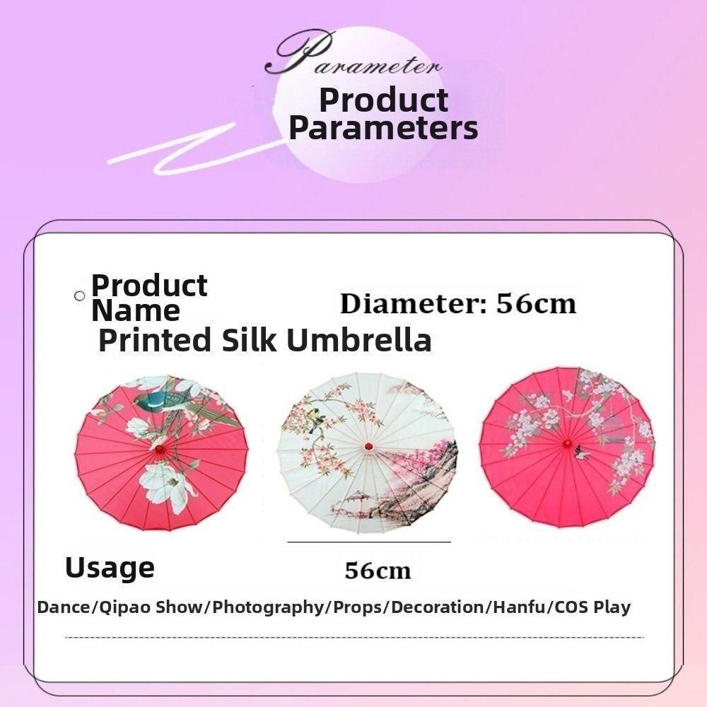 Parapluie en papier huilé 56cm Costumes Parapluie de photographie Scène de fête de demoiselles d'honneur