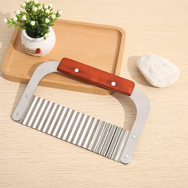 ZISIZ Multi-functional Stainless Steel Wavy Potato Slicer Set