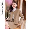 Completo Elegante da Donna con Giacca a Maniche Lunghe e Gonna Corta