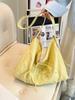 Nylon Letter Tote Bag For Leisure Travel With Spacious Design And Urban Fashion