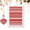 4PCS Christmas Clay Transfer Paper 95x138mm Water Soluble Paper Clay Transfer Sheets for Clay Earring Jewelry Making