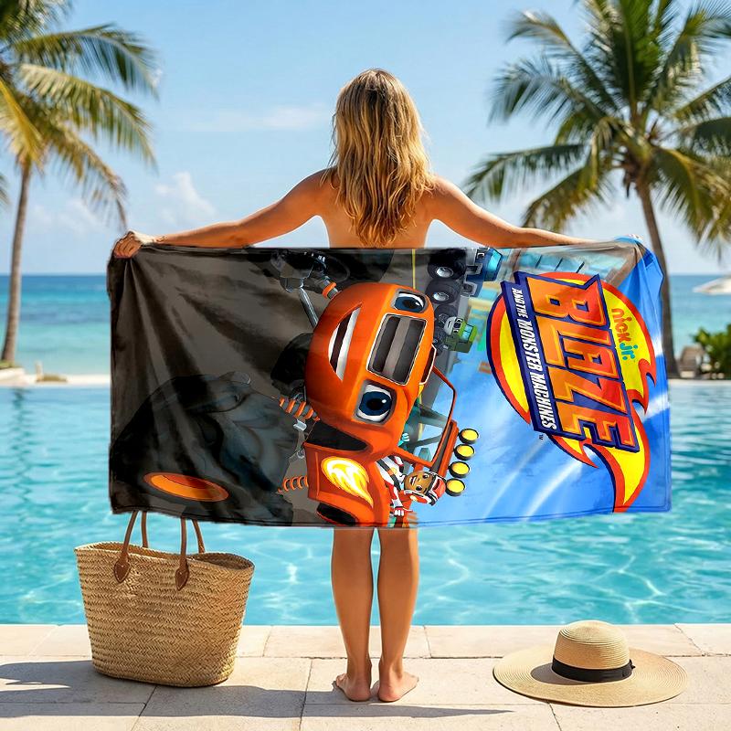 Ręcznik plażowy Monster Machines Fashion: Idealne na letnie przygody Miękkie, chłonne i szybkoschnące, odpowiednie do pływania i kąpieli