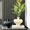 Artistic Imitation Ceramic Plastic Vase,High-end Vintage Home Decor, Living Room Flower Arrangement Container, Bedroom Vase Gift