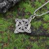 Vintage Fashion Irish Witchcraft Celtic Knot Pendant Necklace for Men Women Slavic Witch Knot Lucky Amulet Jewelry