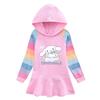 Girls' Hooded Sweatshirt Dress - Long-Sleeved Spring/Autumn Style for Little Girls