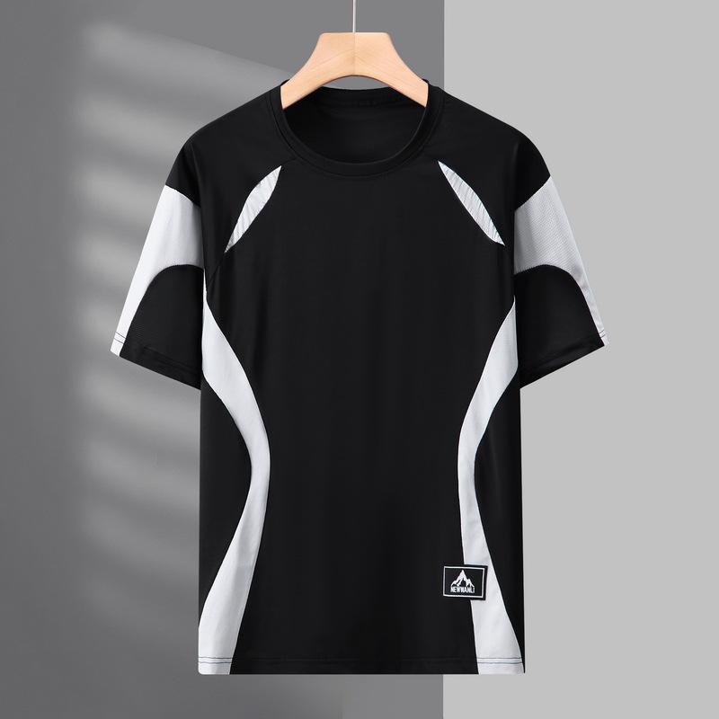 Plus Size Color Block Letter Print Summer Shorts - Loose Fit Five-Point Pants