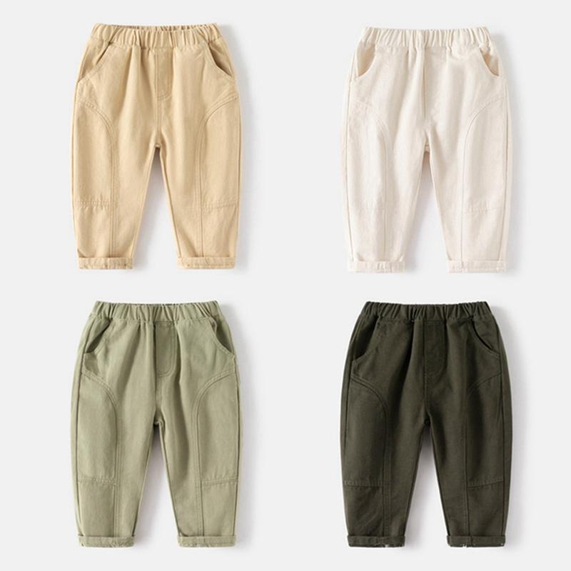 

Baby Boys Trousers Solid Color Casual Children s Pants Kids Trousers 100