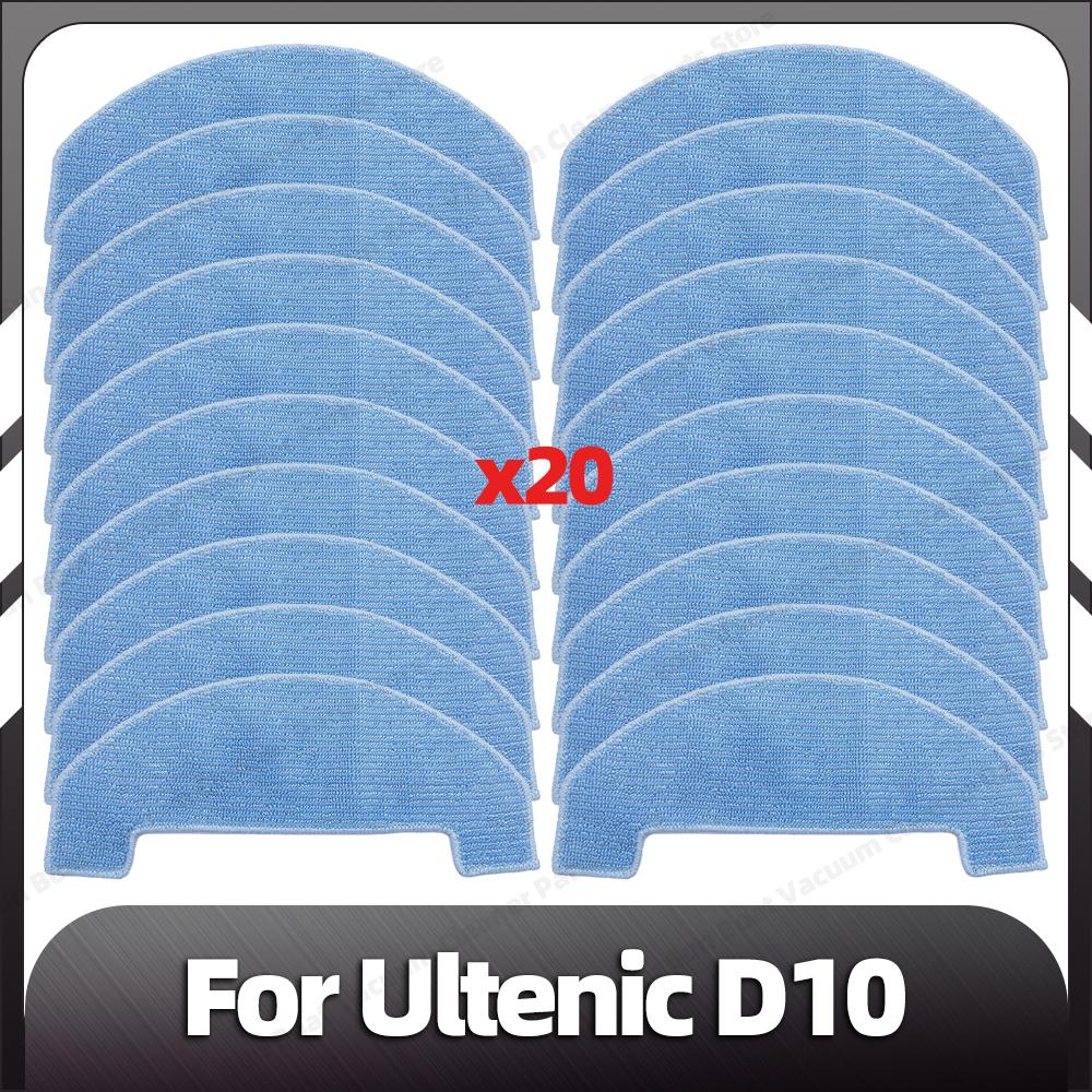 Compatible for Ultenic D10 Robot Vacuum Replacement Main Side Brush HEPA Filter Mop Pads Spare Parts Accessories