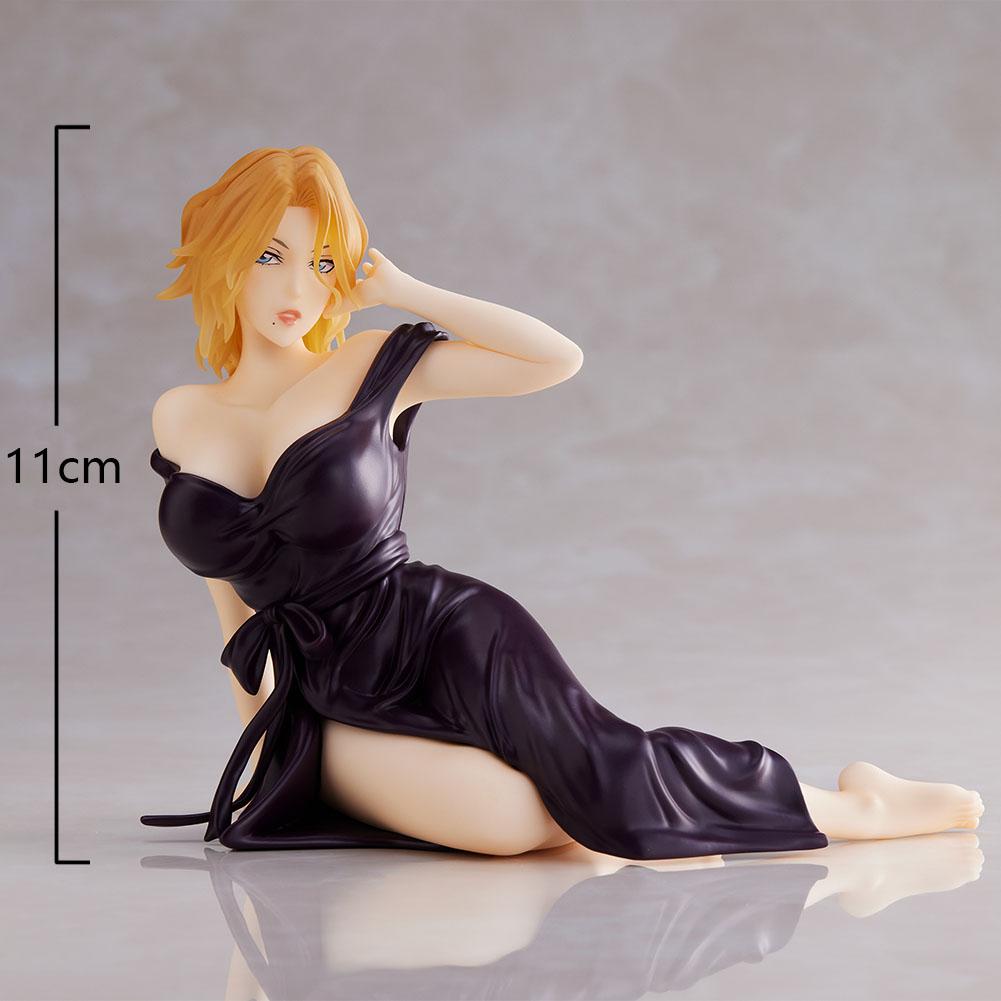 Anime figure Inoue Orihime night dress sitting action figure Matsumoto Rangiku figure pvc Model Toy Adult Collection Statue Gift