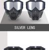 Retro Harley Windproof Face Shield & Goggles for Motorcycle Riding