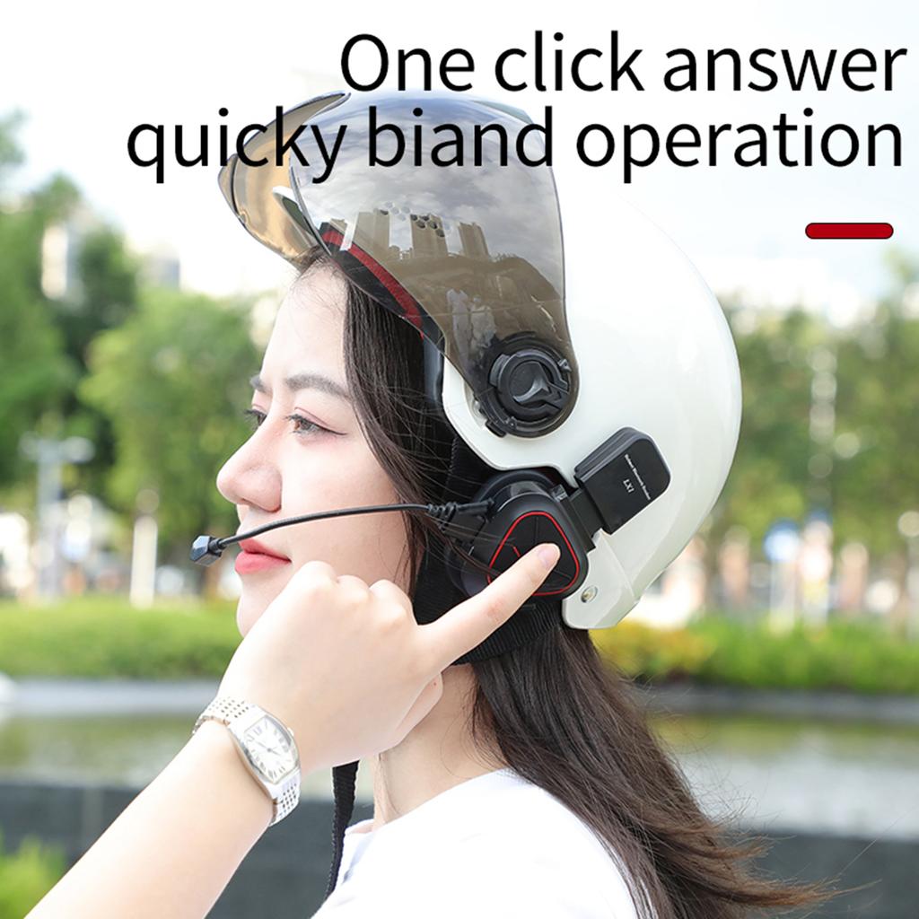 LX1 Motorcycle Half Headset Bluetoothcompatible5.3 Headphone Wireless Waterproof Handsfree For Motorbike Earphone
