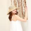 Summer New Women's Versatile Sunshade Hat Sunscreen UV Foldable Large Brimmed Grass Hat Bow Sun Hat Beach